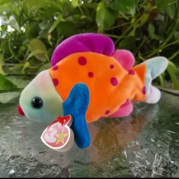 Ty Beanie Babies Lips The Fish - Picture 1 of 11